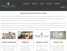 Tablet Screenshot of meridianbayapartments.com